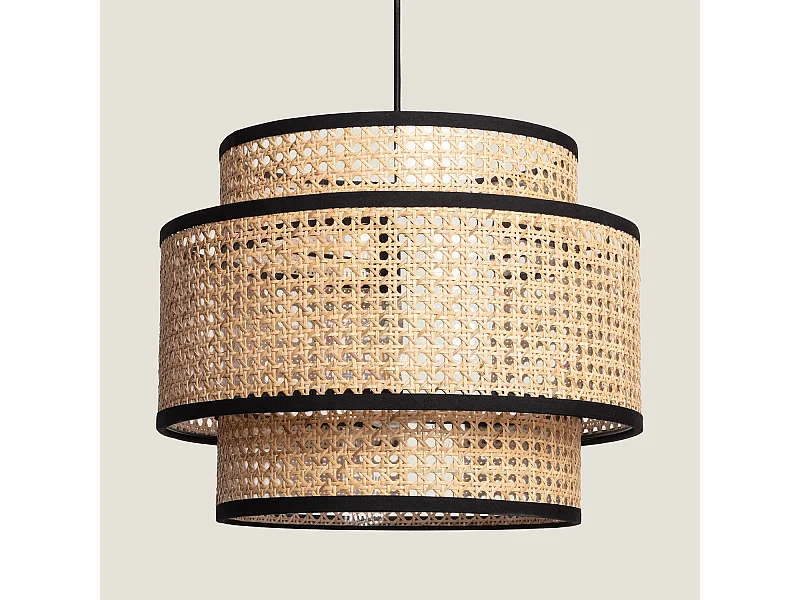 Suspension Rotin Huela Triplo Naturel