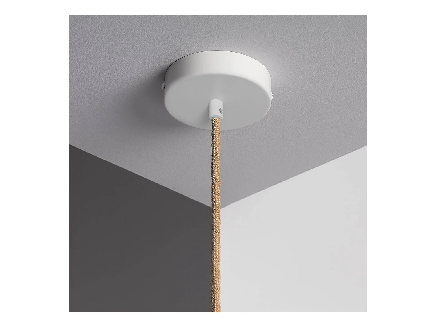 Lámpara Colgante Bambú Shuka Big Acacia Ø600 mm ILUZZIA Textil Natural