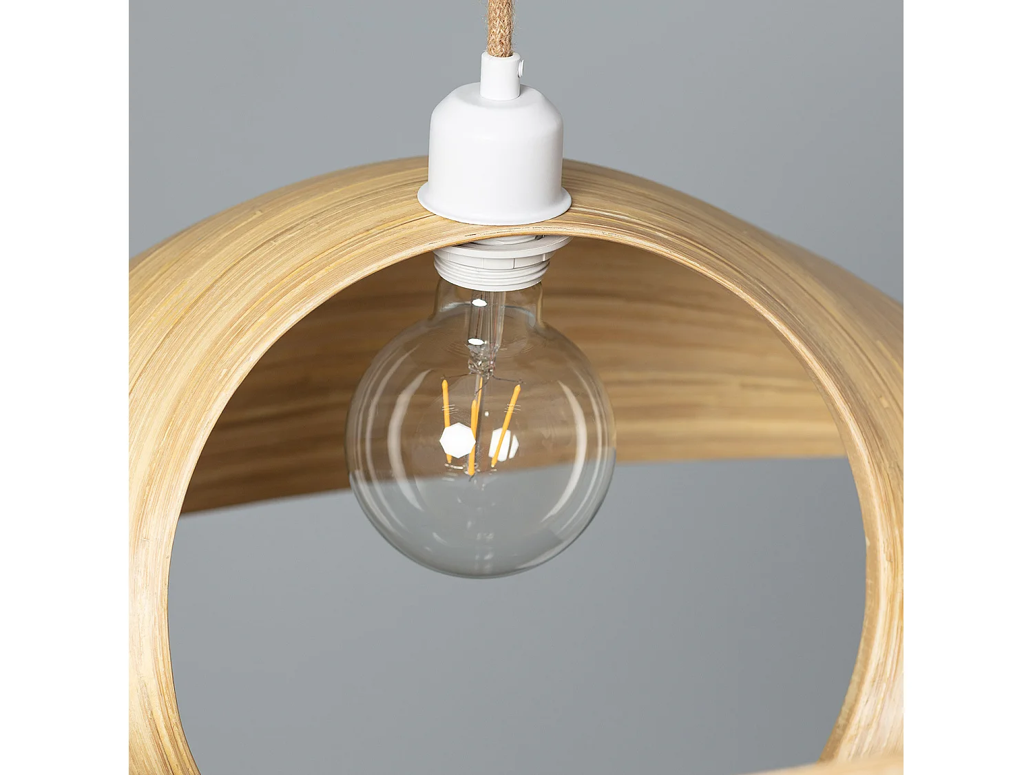 Suspension Bambou Shuka Big Acacia Ø600 mm ILUZZIA Textile naturel