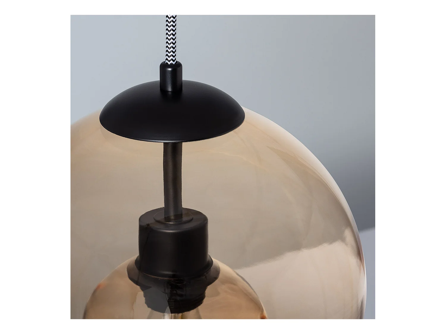 Lámpara Colgante Cristal Vaca Ámbar