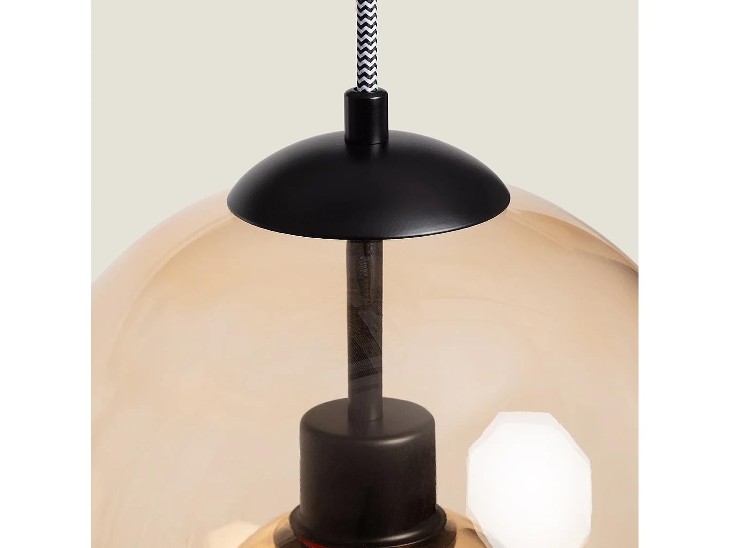 Suspension Verre Vaca Ambre