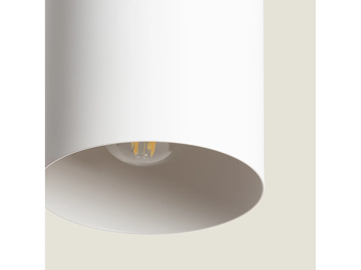 Suspension Aluminium et Bois Kidonge  Blanc