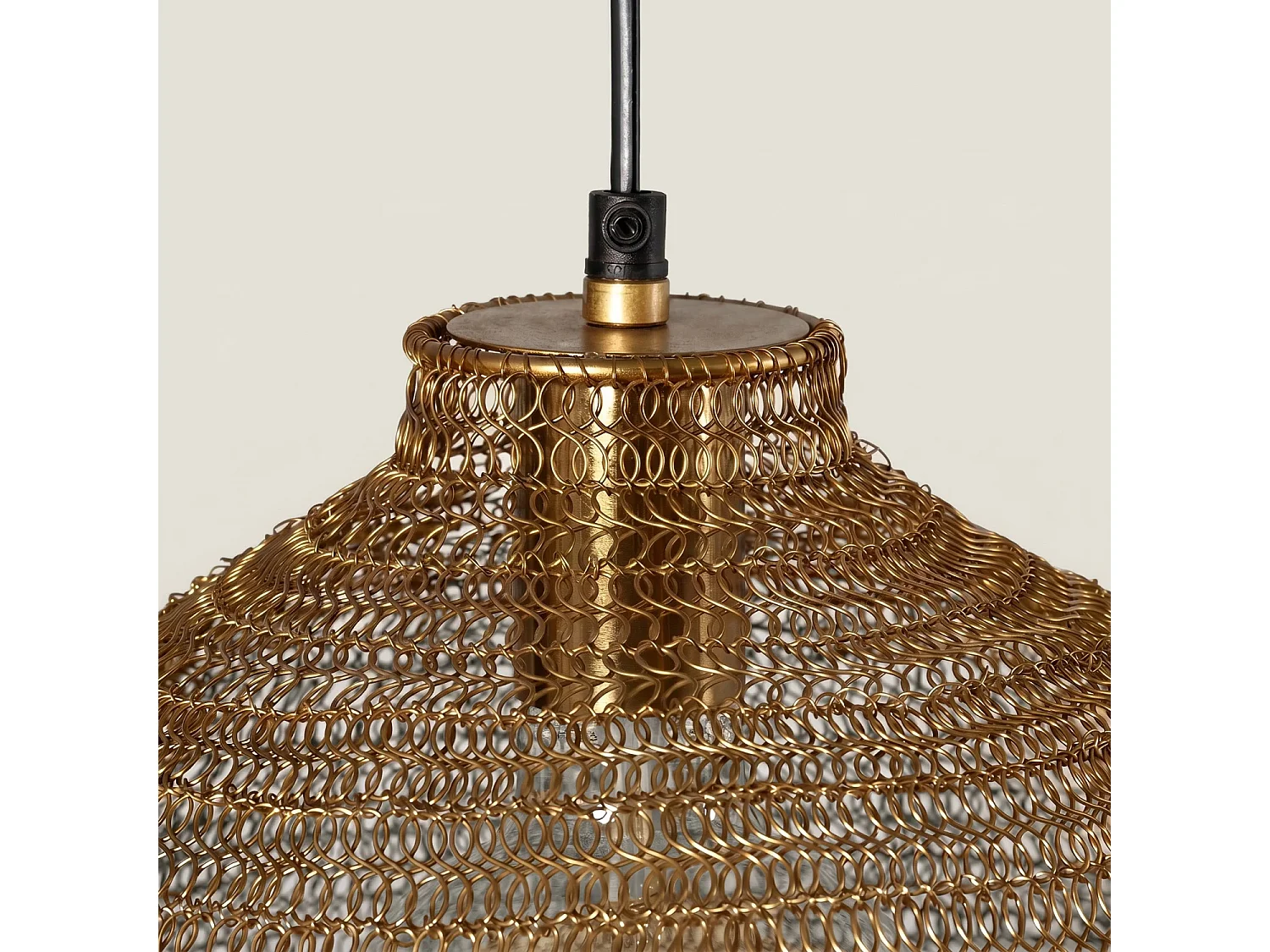 Lámpara Colgante Metal Milos L Dorado