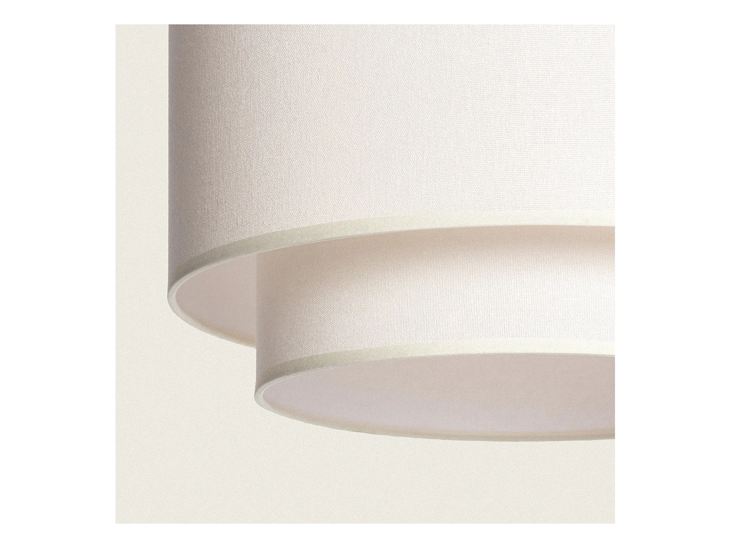 Suspension Métal et Tissu Arija Beige