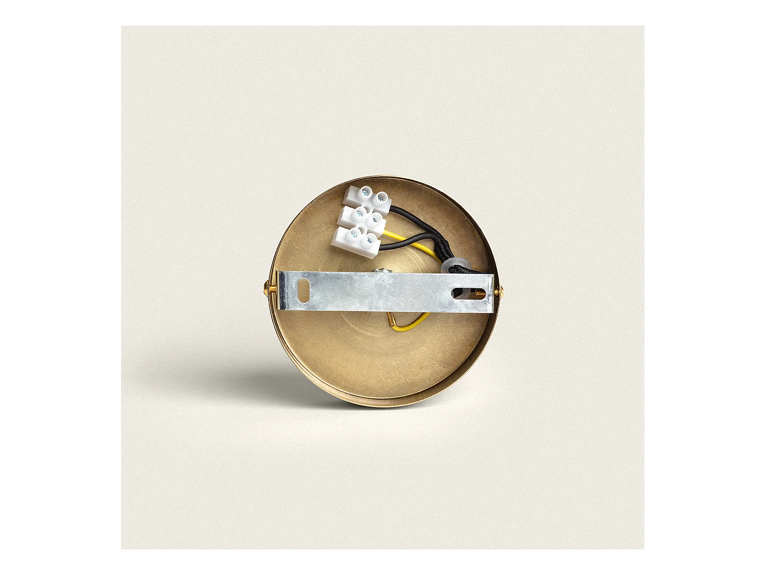 Suspension Métal et Tissu Arija Beige