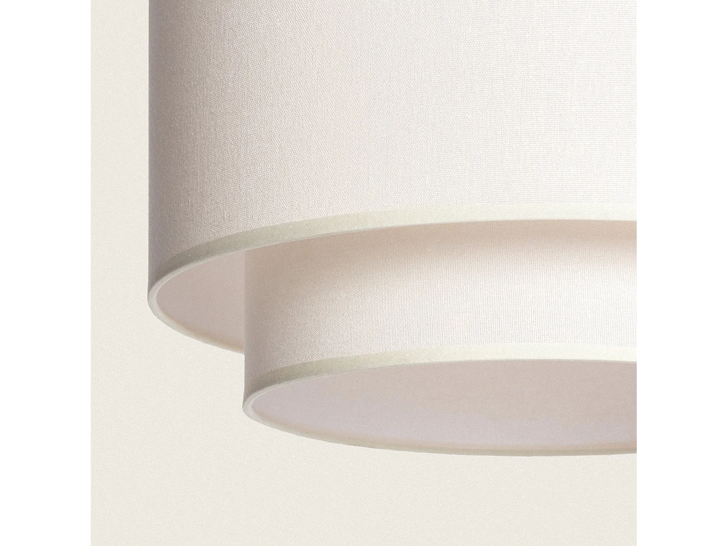 Suspension Métal et Tissu Arija Beige