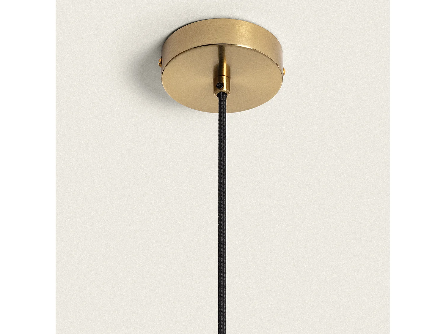 Suspension Métal et Tissu Arija Beige