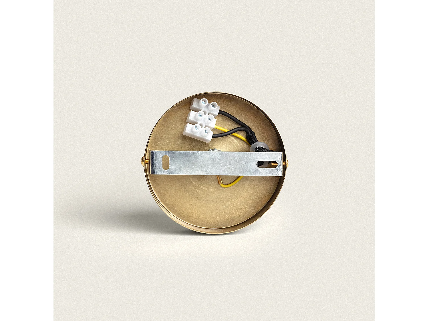 Suspension Métal et Tissu Arija Beige