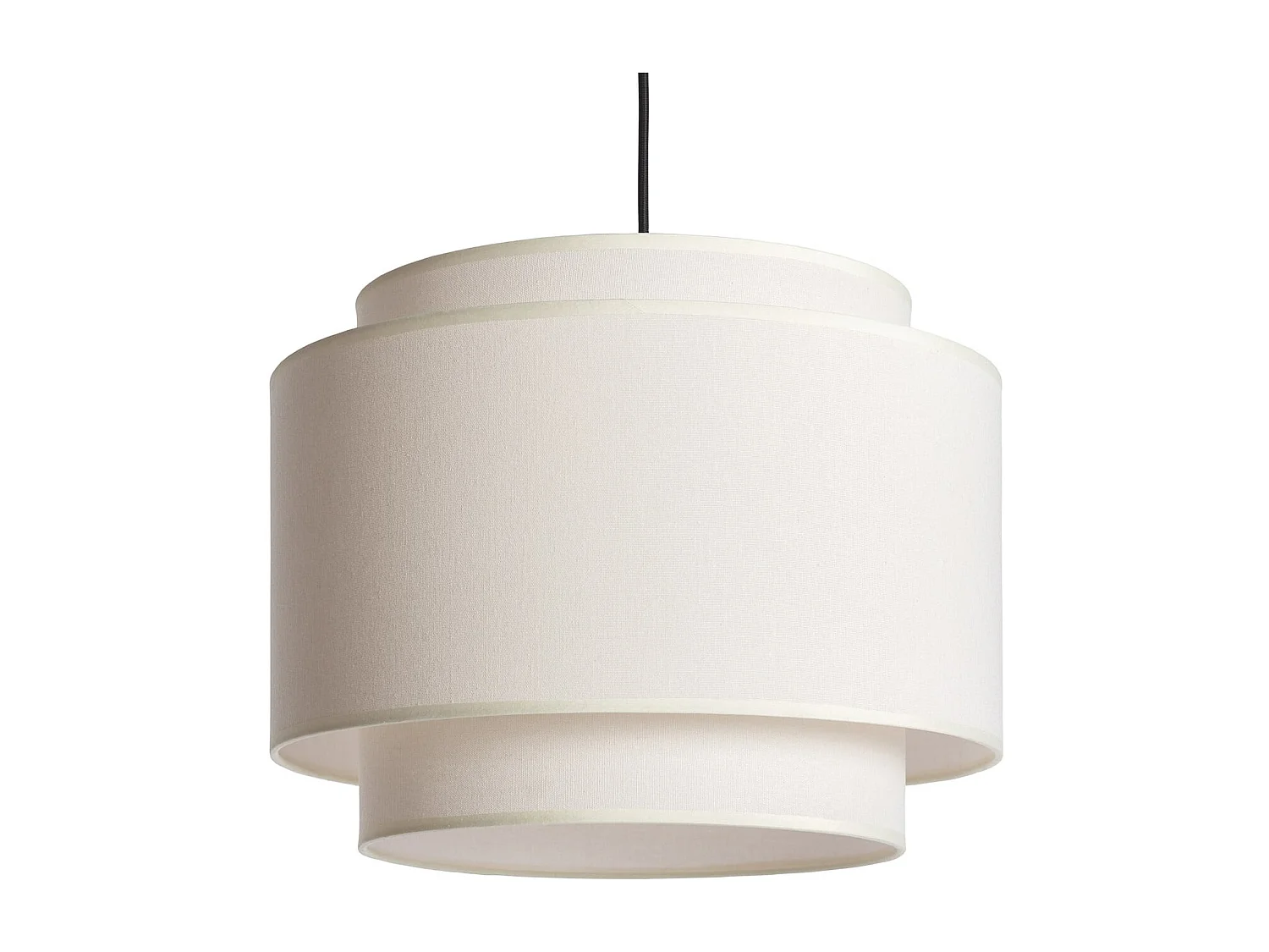 Suspension Métal et Tissu Arija Beige