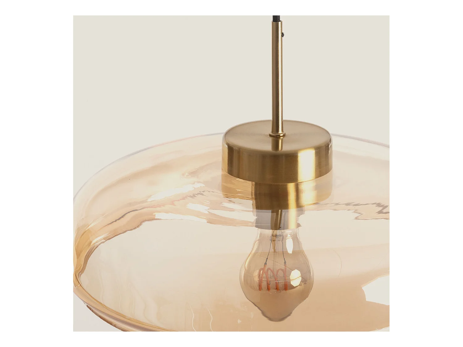 Lampada a Sospensione Vetro Hipo Ambra