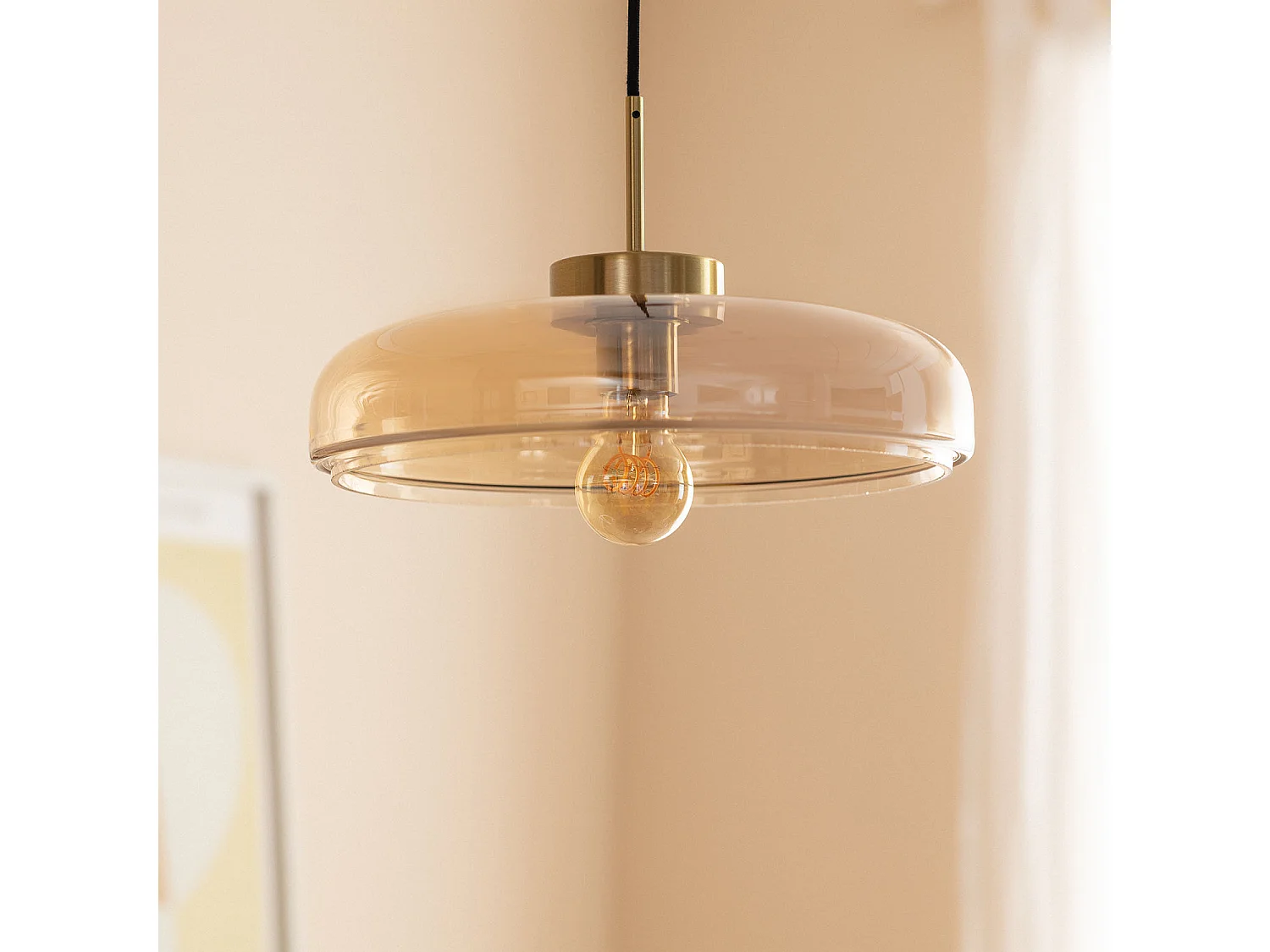 Suspension Cristal Hipo Ambre
