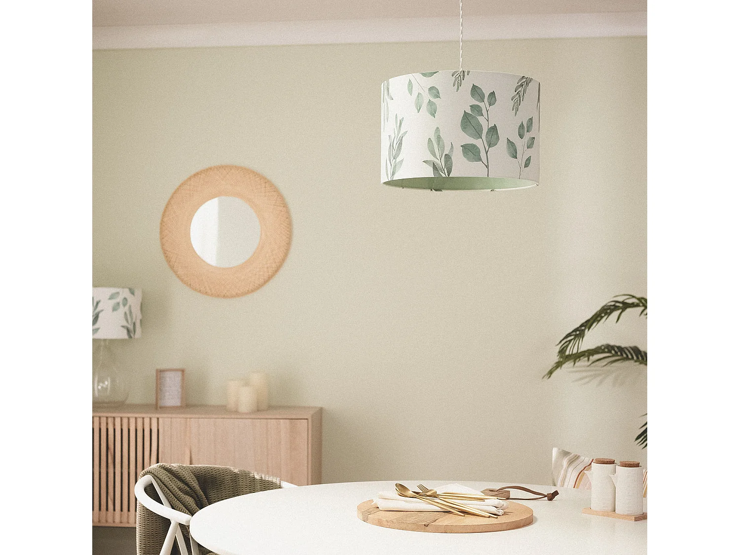 Suspension Textile Verdy Blanc