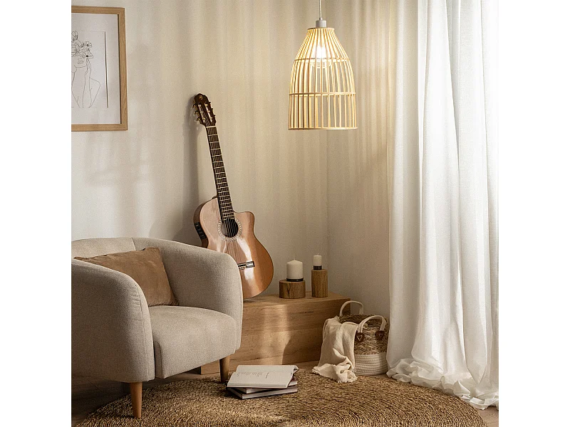 Lámpara Colgante Bambú Zunyi Natural