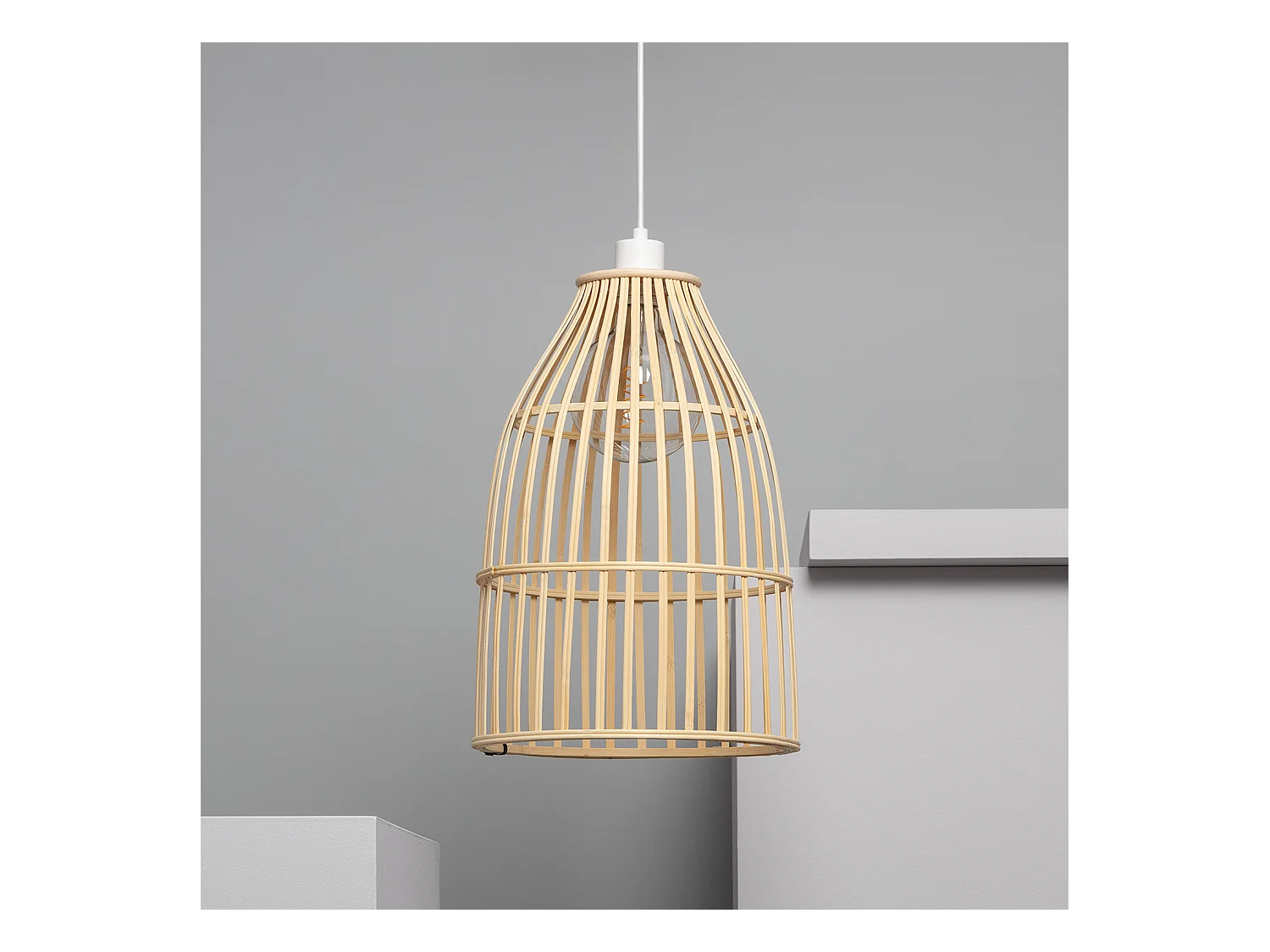 Lámpara Colgante Bambú Zunyi Natural