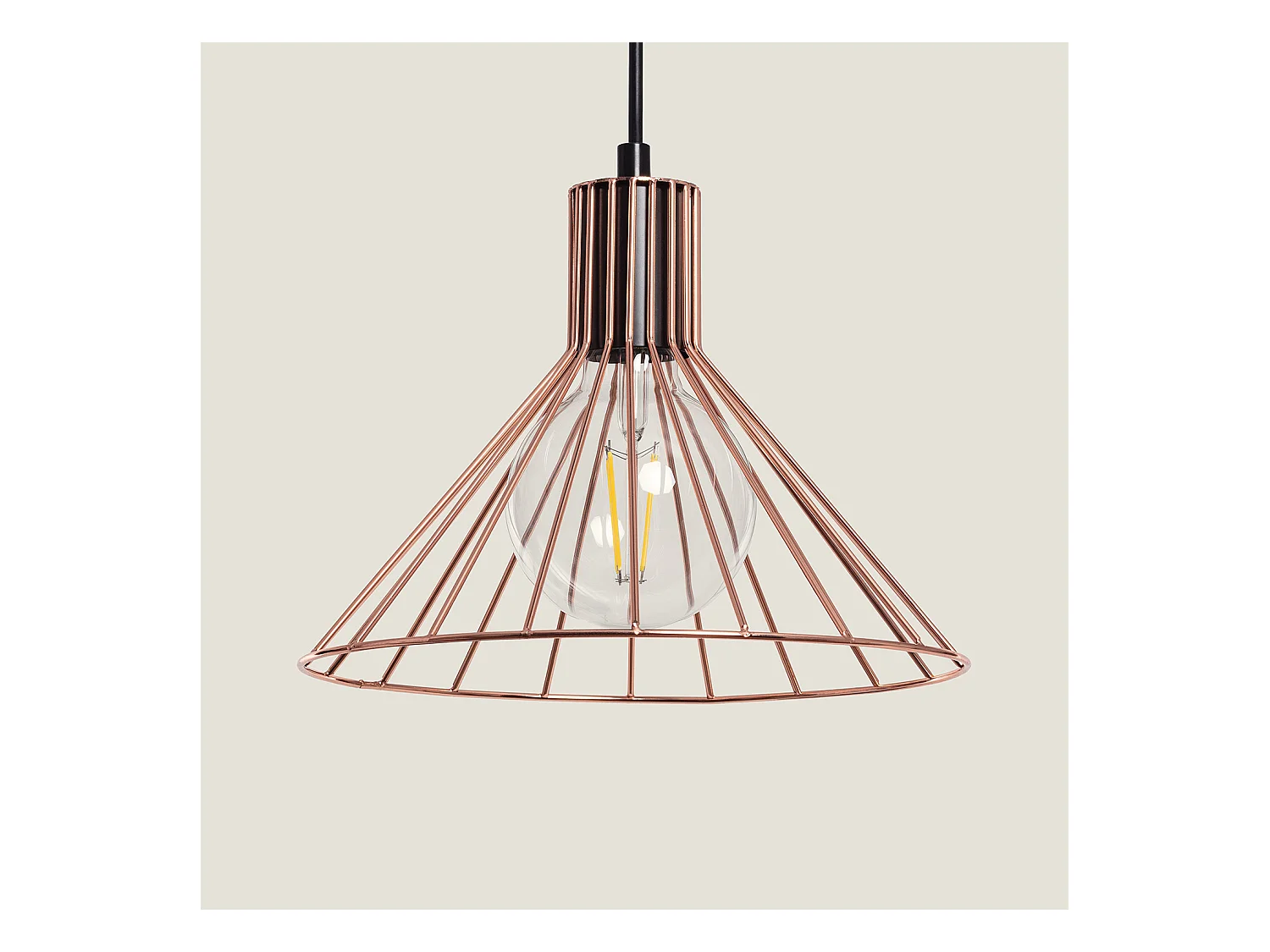 Lampada a Sospensione in Metallo Sakur Rosa