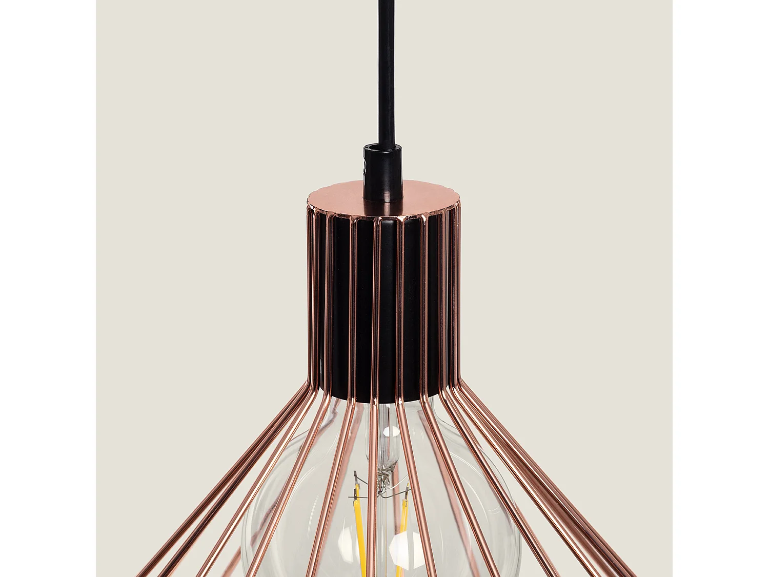 Suspension Métal Sakur  Rose