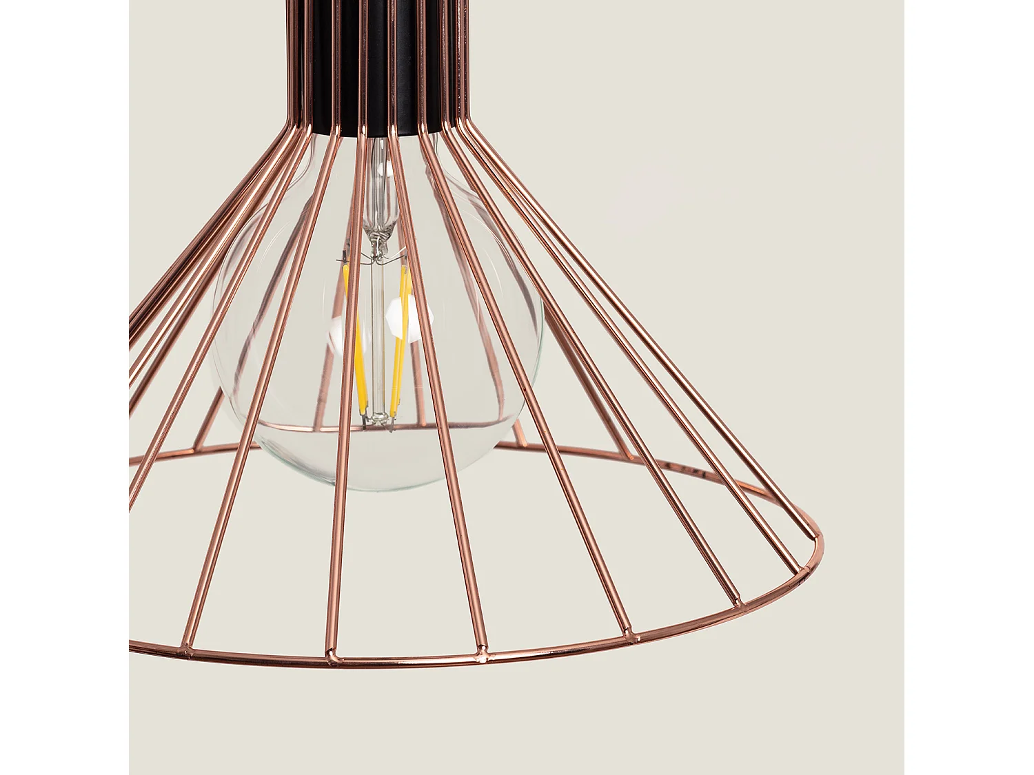 Suspension Métal Sakur  Rose