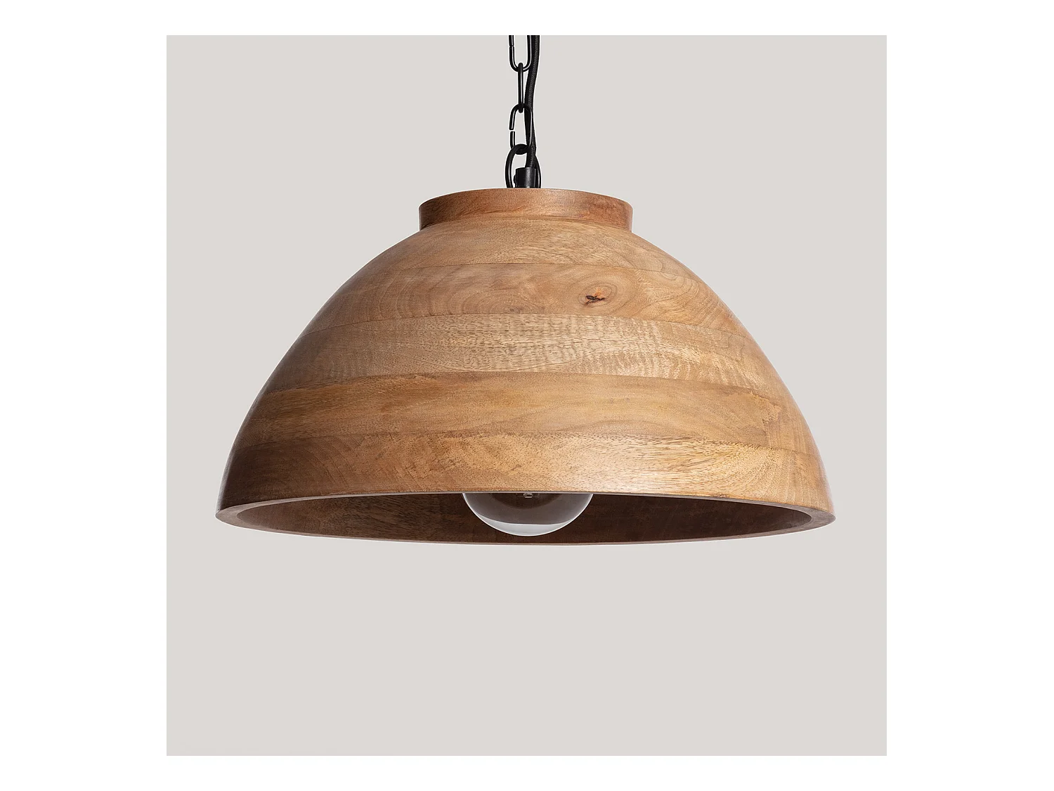 Lámpara Colgante Madera Zeil Naisha M ILUZZIA Marrón