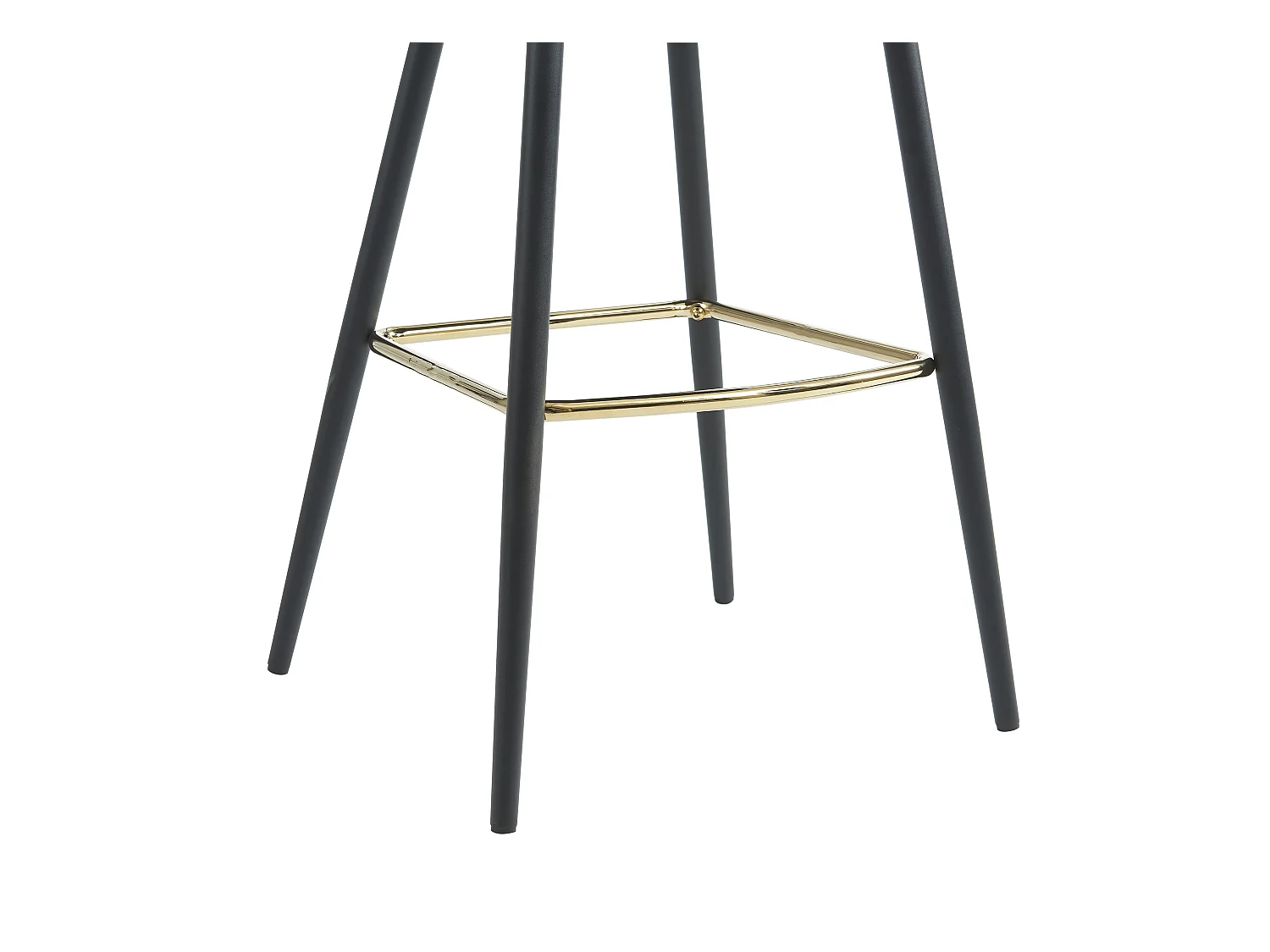 Conjunto de 2 taburetes de bar de pana y metal - Crema - FINCHY de Pascal Morabito