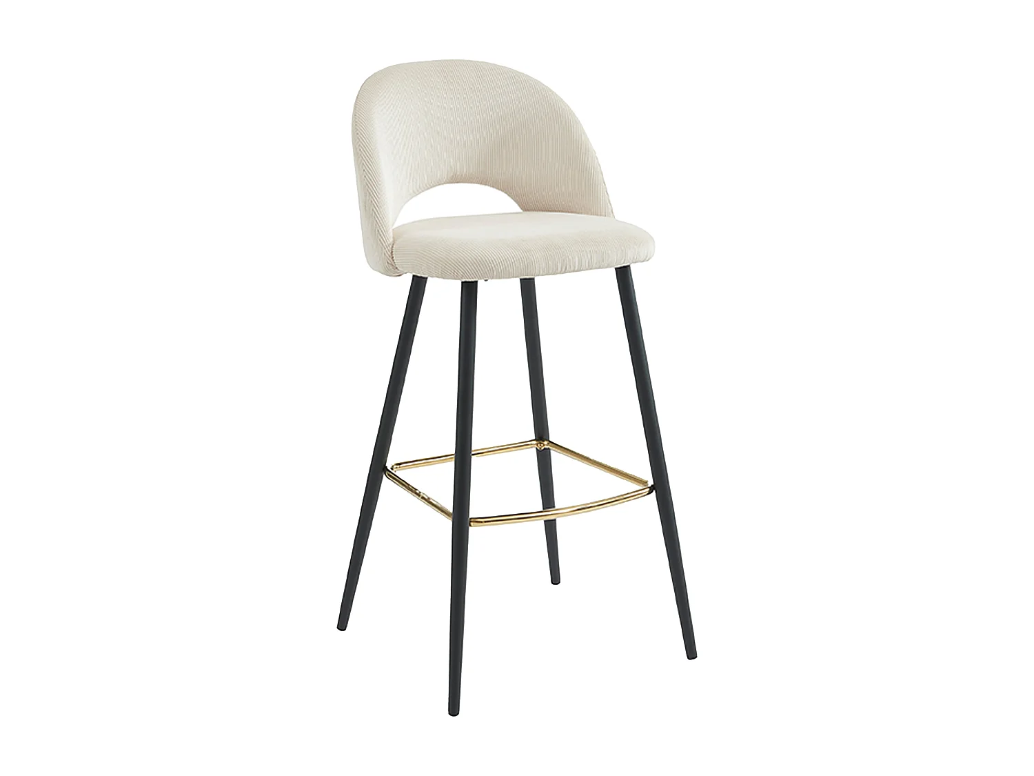 Set om 2 manchestersammetsbarkrakpallpatraljbar i bredvalsj selskuren barkpallar i manchestersammetsammet och metall - Crème - FINCHY av Pascal Morabito