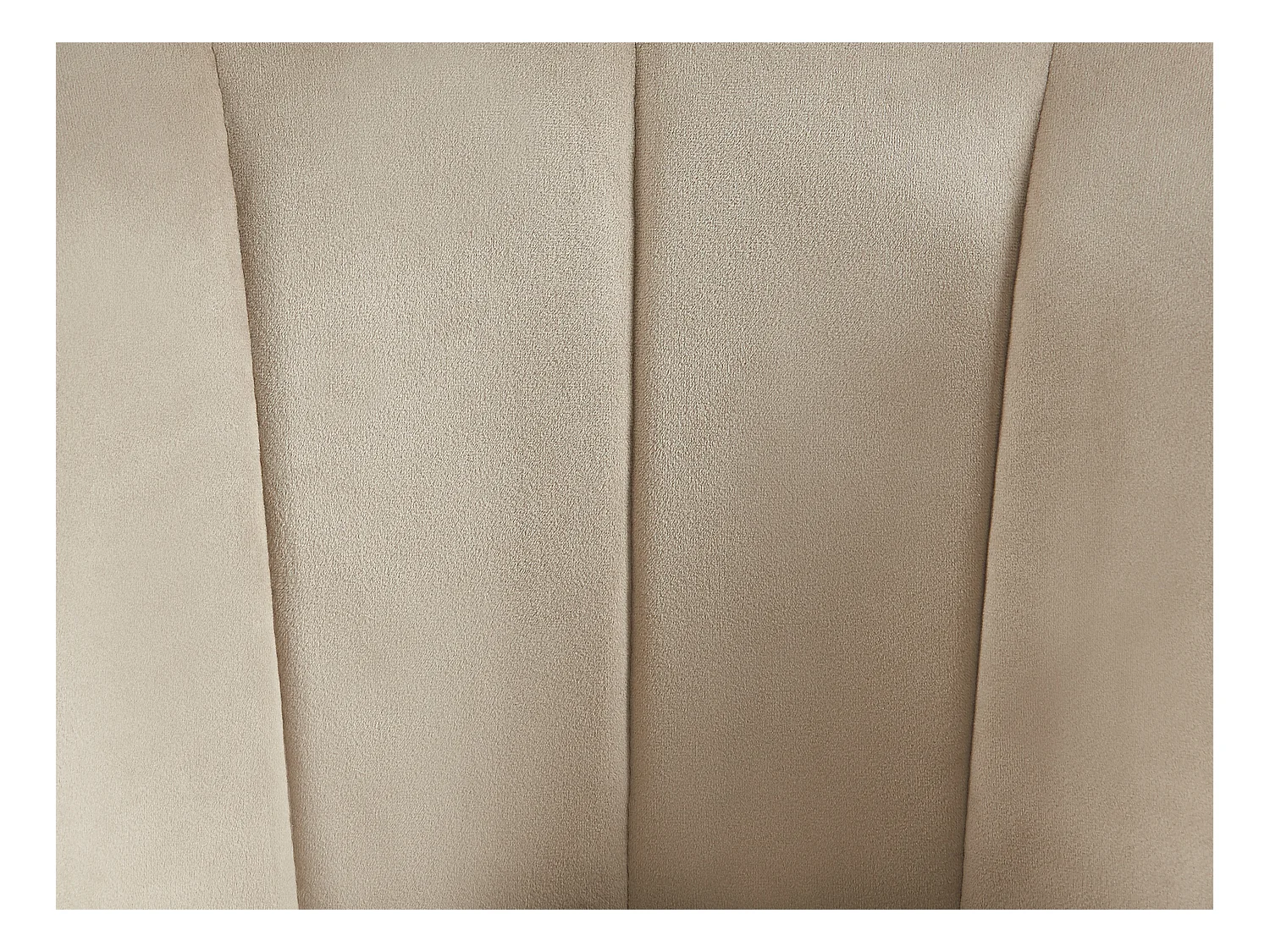 Conjunto de 2 taburetes de bar de terciopelo y metal - Beige - ELIRAM