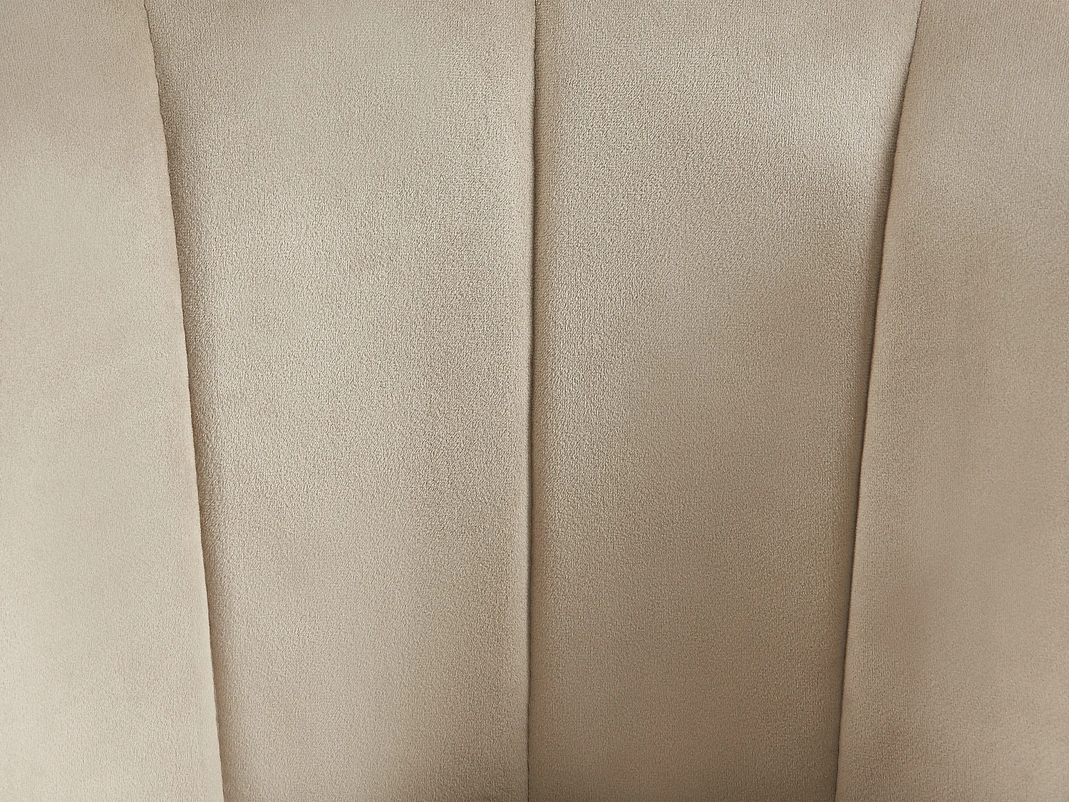 Lot de 2 tabourets de bar en velours et métal - Beige - ELIRAM