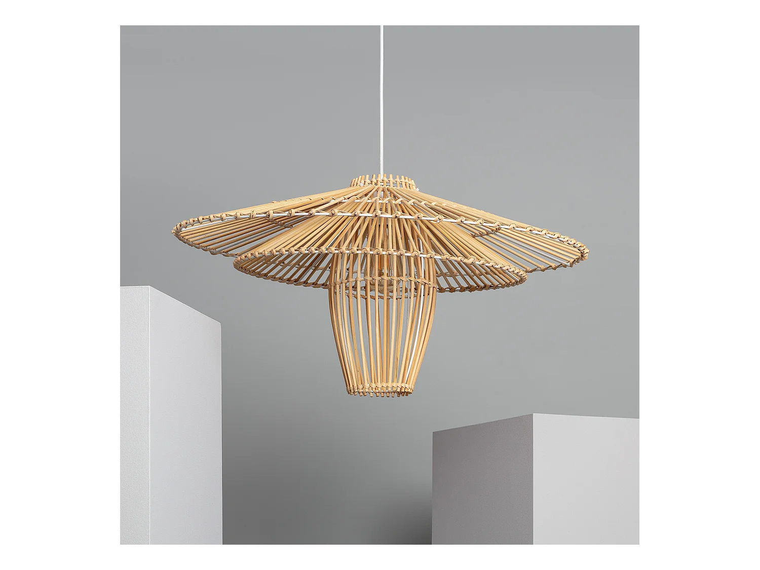 Lámpara Colgante de Bambú Jiang Natural