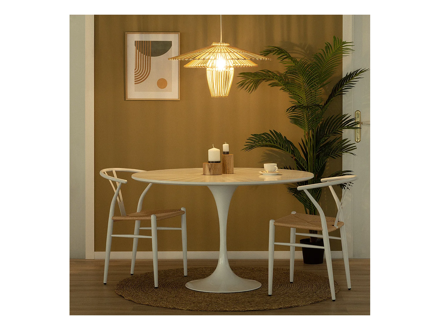 Lámpara Colgante de Bambú Jiang Natural