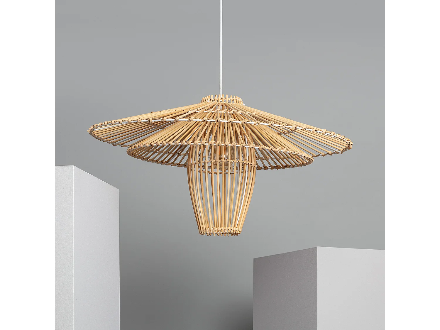 Lampada a Sospensione in Bambù Jiang Naturale