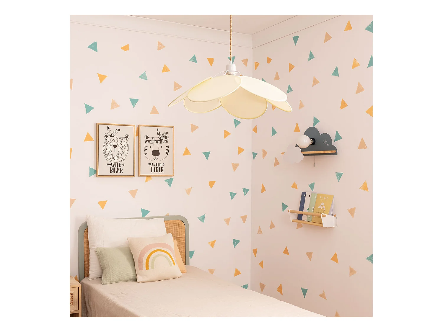 Suspension en tissu Kabuki Crème