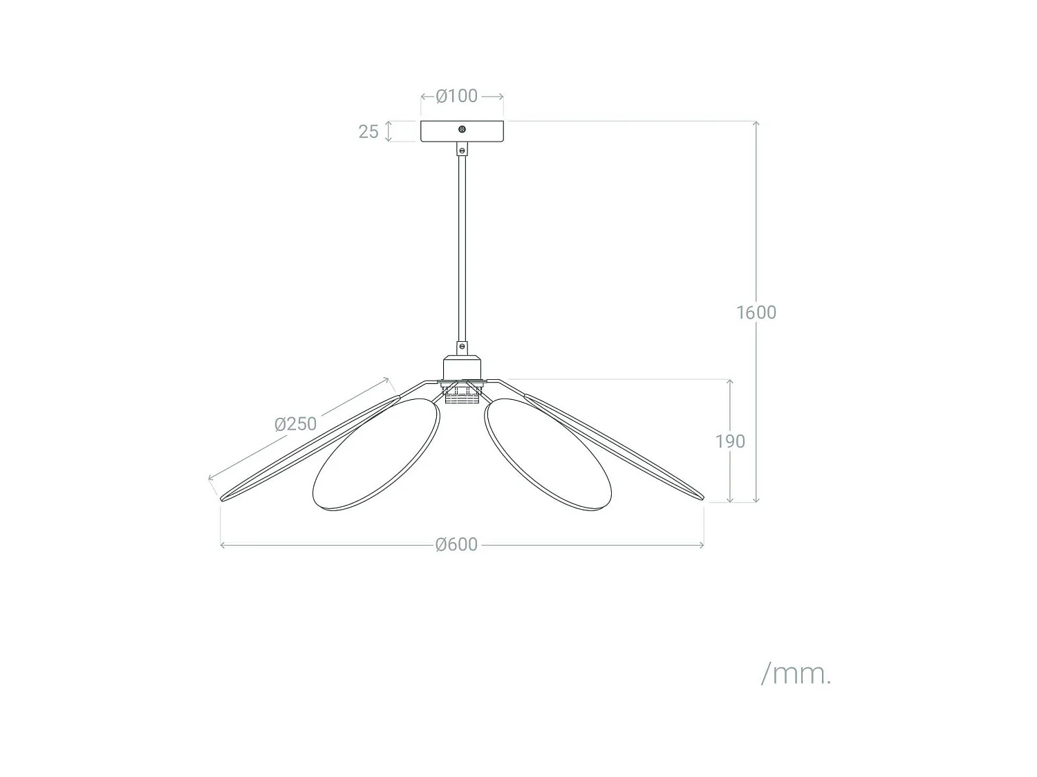 Suspension en tissu Kabuki Crème