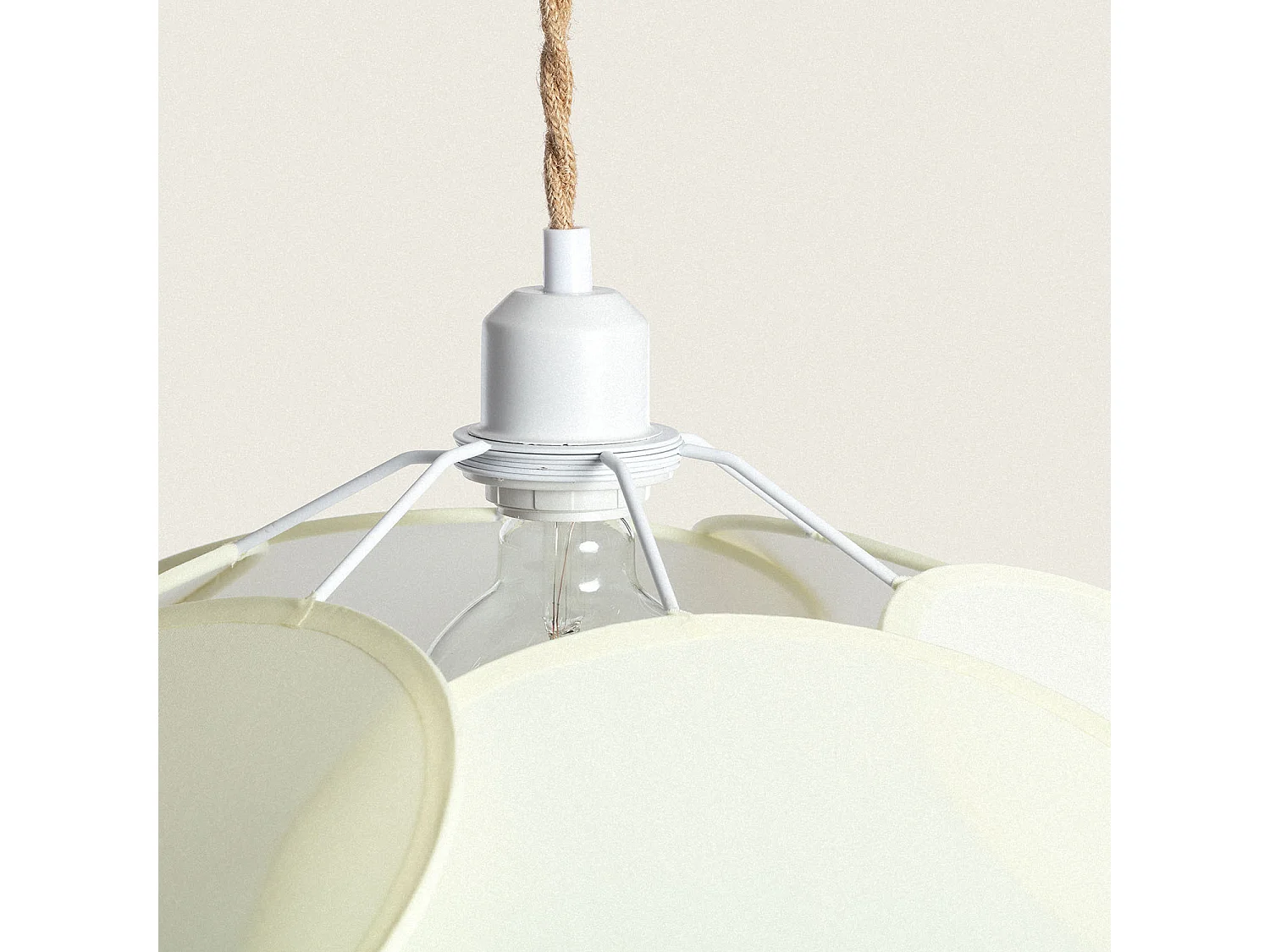 Suspension en tissu Kabuki Crème