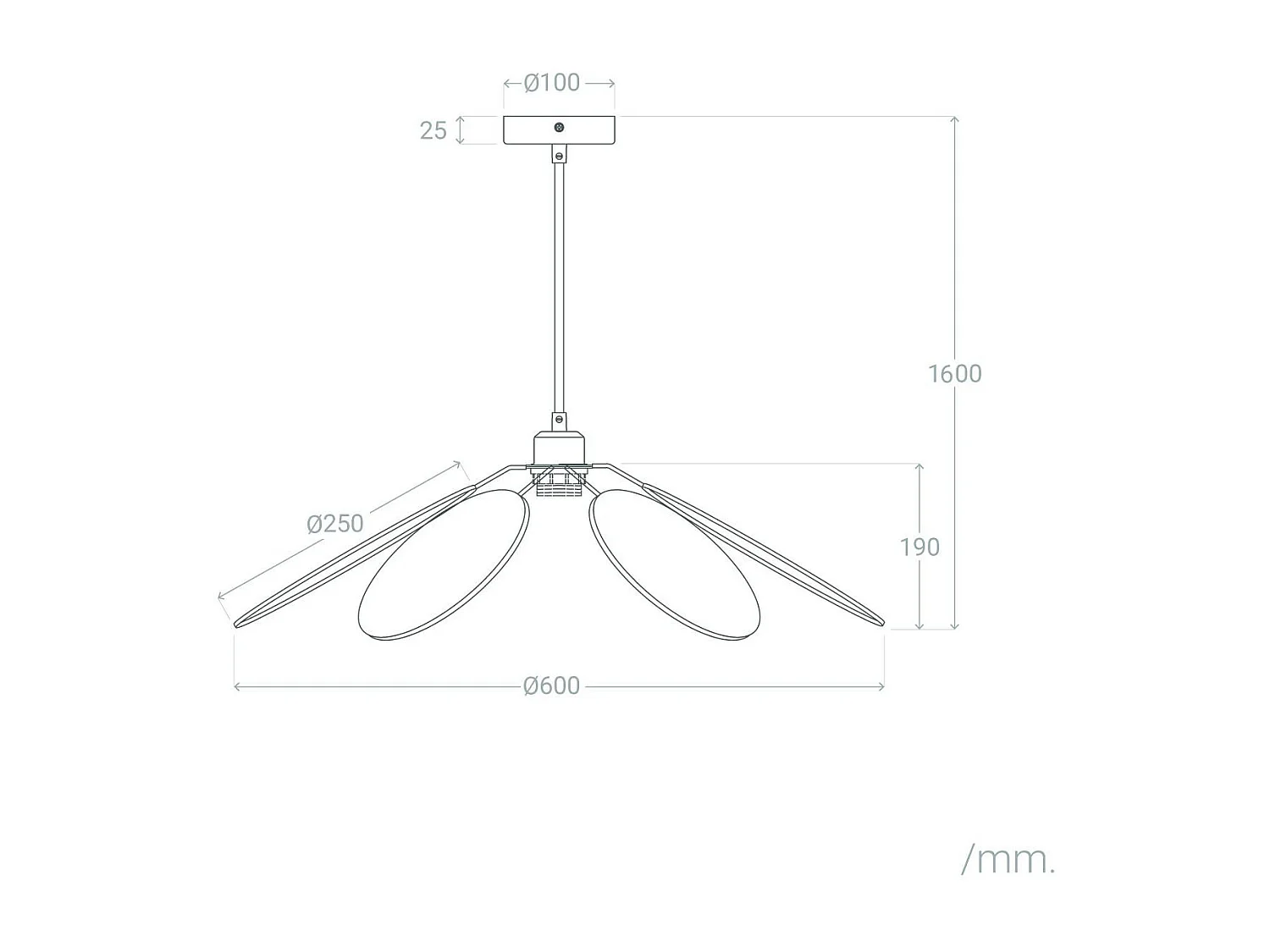 Suspension en tissu Kabuki Crème