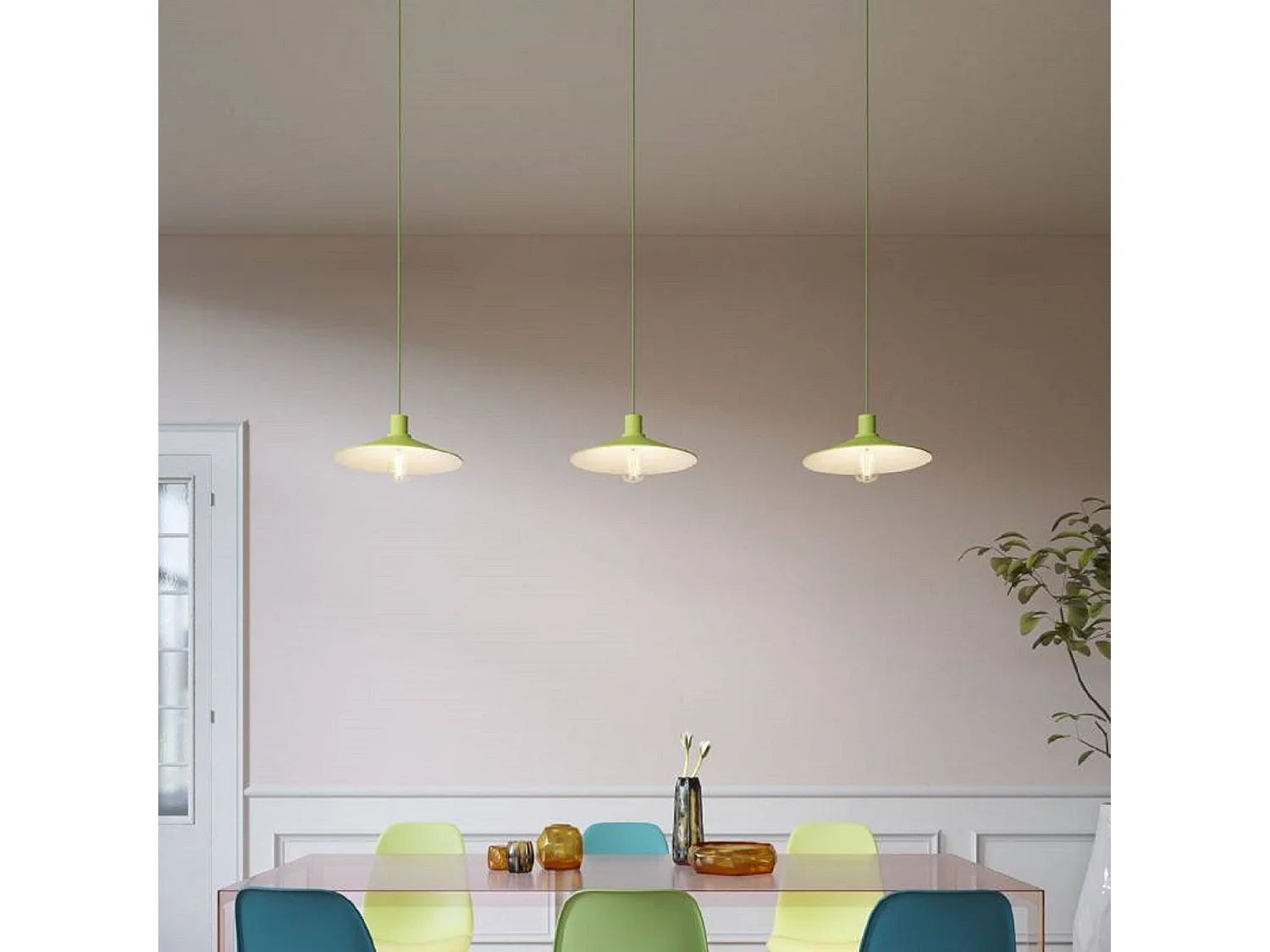 Ledkia Suspension Métal Abat-jour Swing Creative-Cables PDMVBORX08PAM13VE