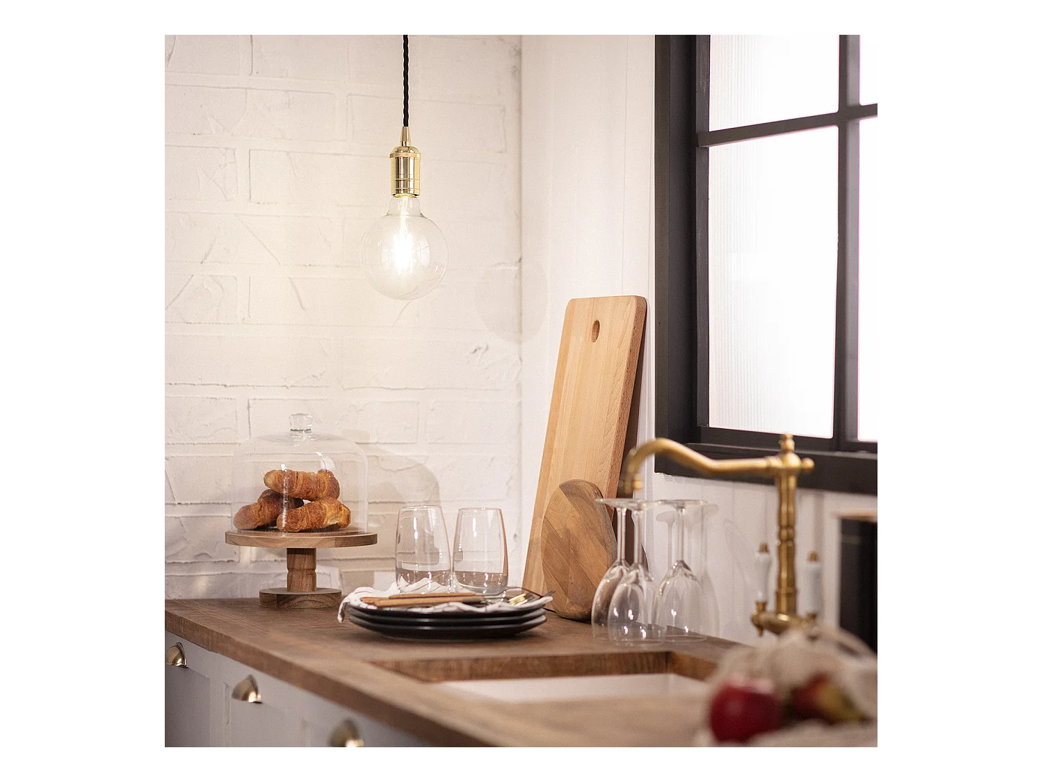 Suspension Métal Sinatra Doré