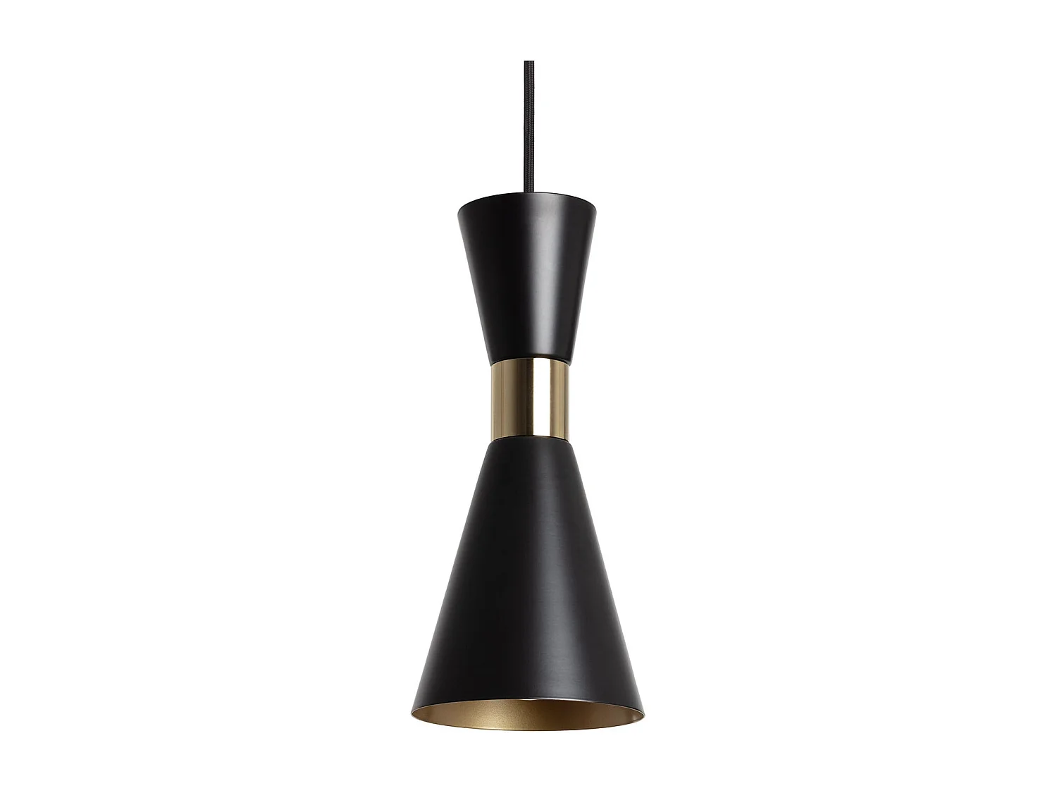 Lampada a Sospensione Metallo Jigger Nero