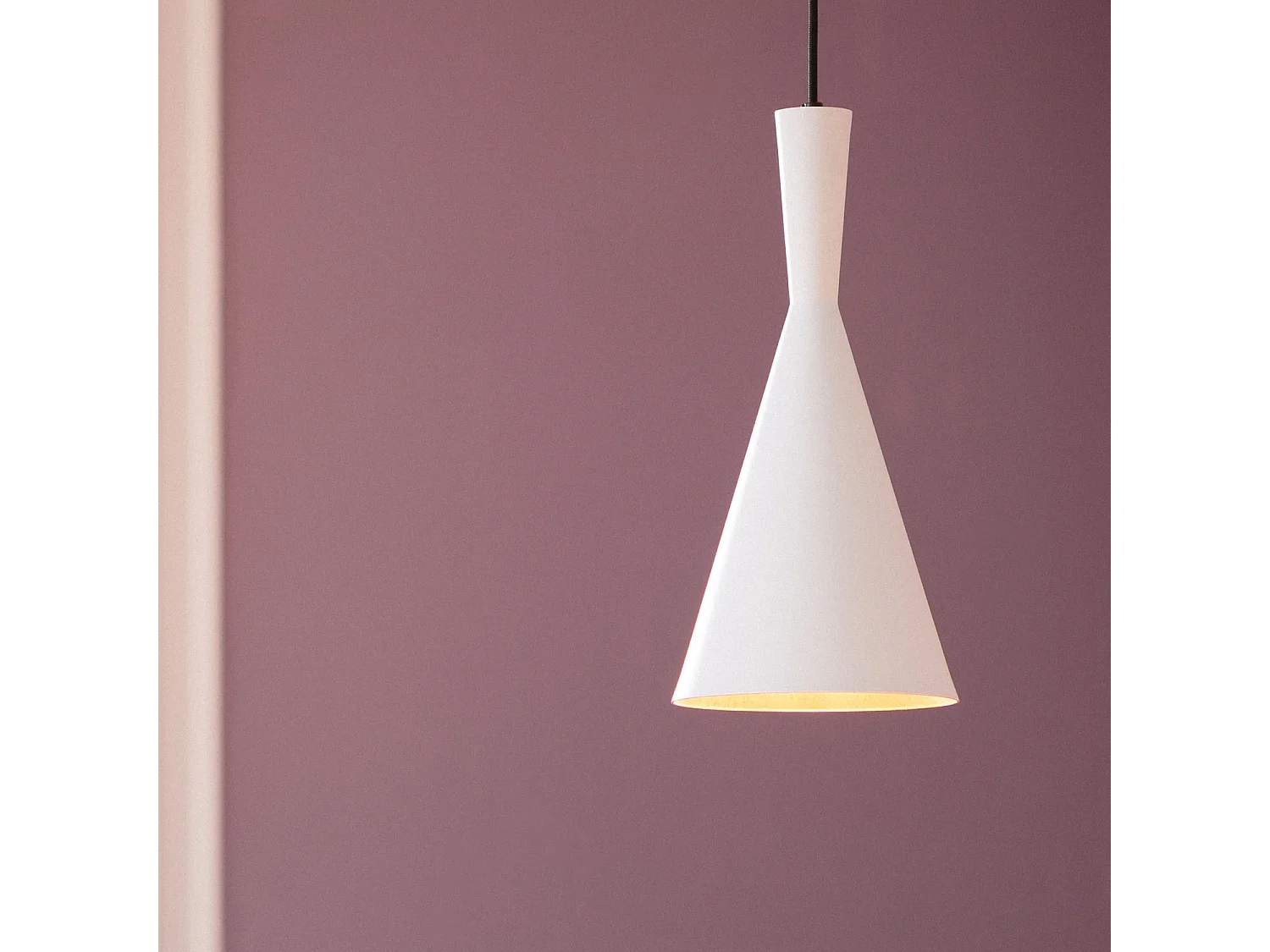 Suspension Métal Lennon Blanc