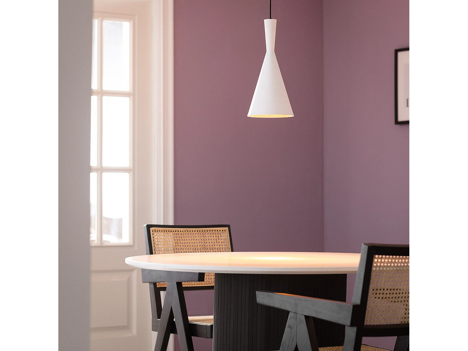 Suspension Métal Lennon Blanc