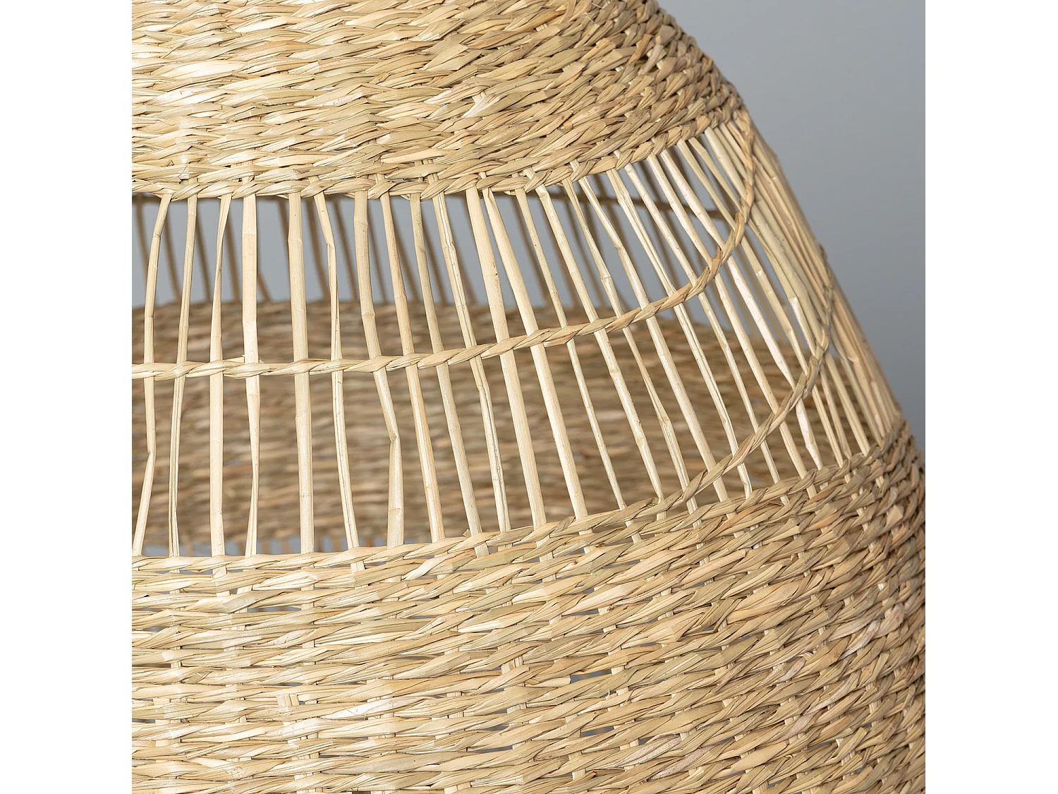 Lampada a Sospensione in Fibre Naturali Big Sami Ø450 mm ILUZZIA Tessuto Naturale