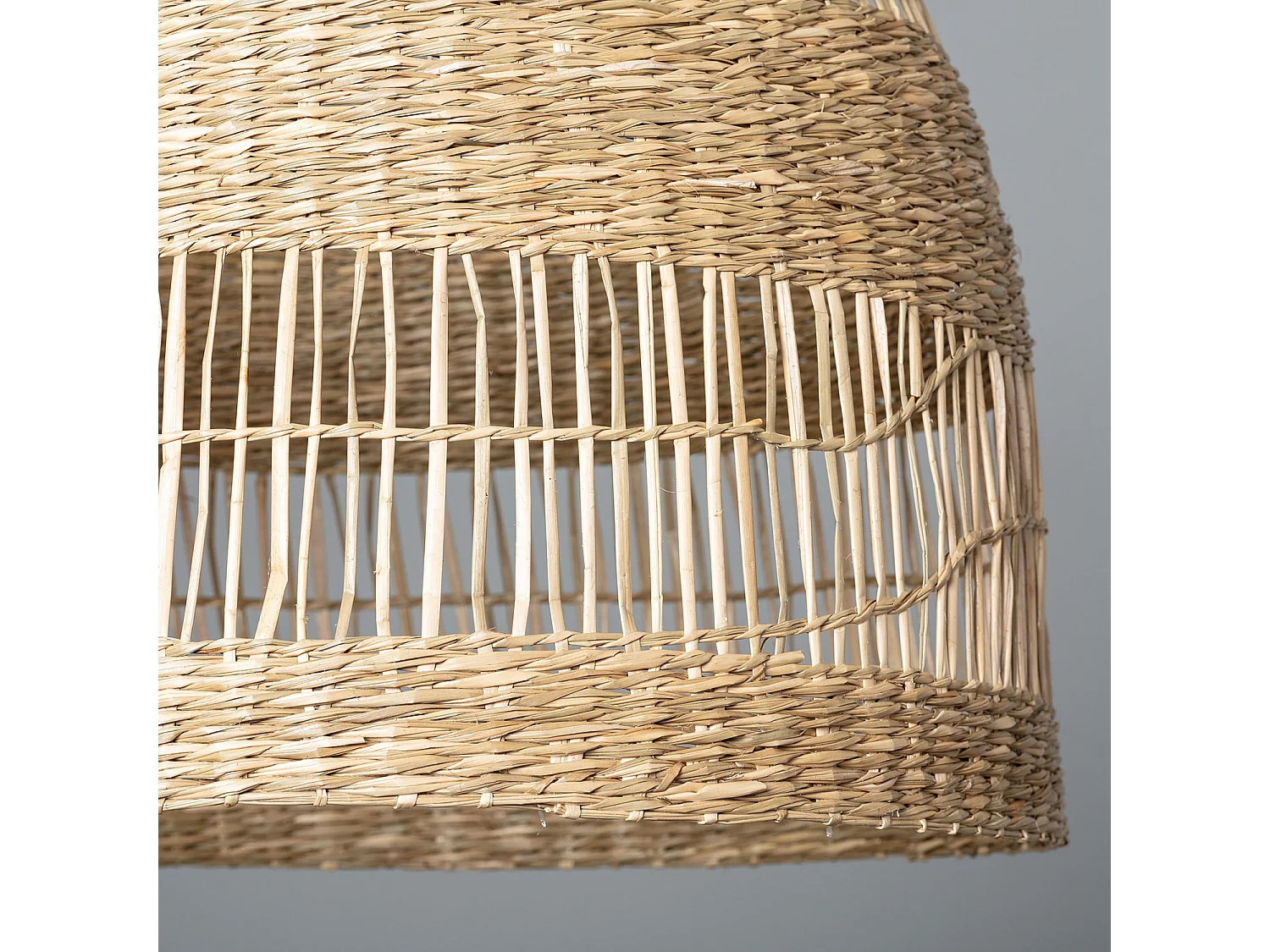 Lampada a Sospensione in Fibre Naturali Big Sami Ø450 mm ILUZZIA Tessuto Naturale