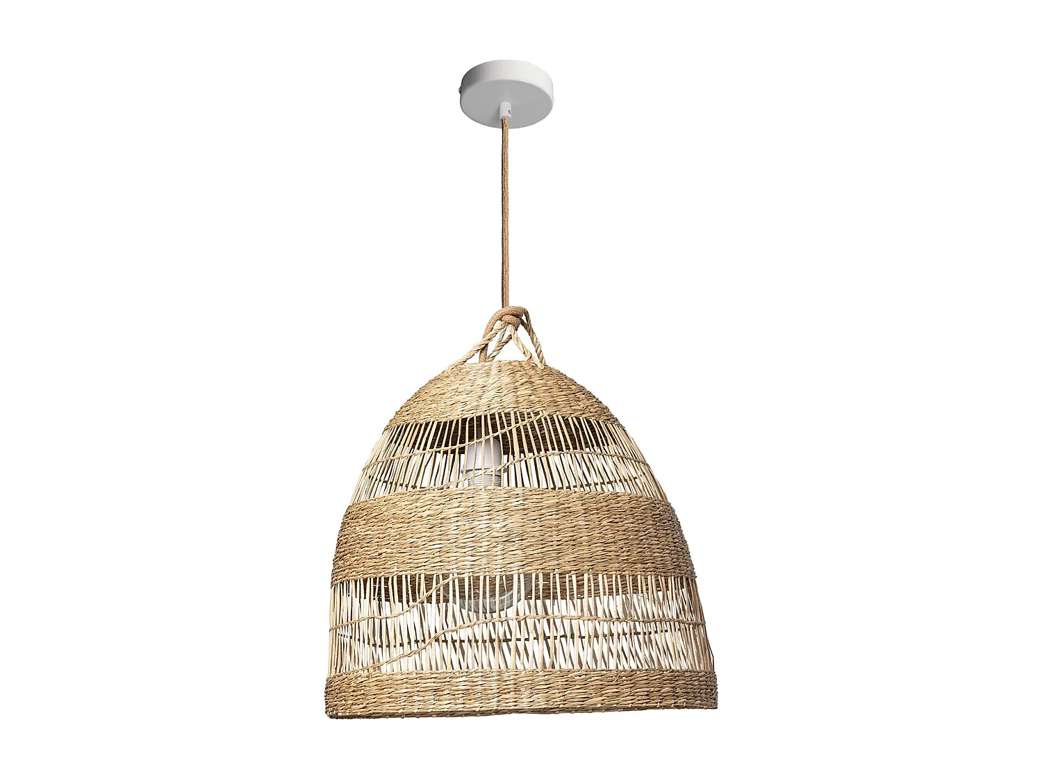 Lámpara Colgante Fibras Naturales Big Sami Ø450 mm ILUZZIA Textil Natural