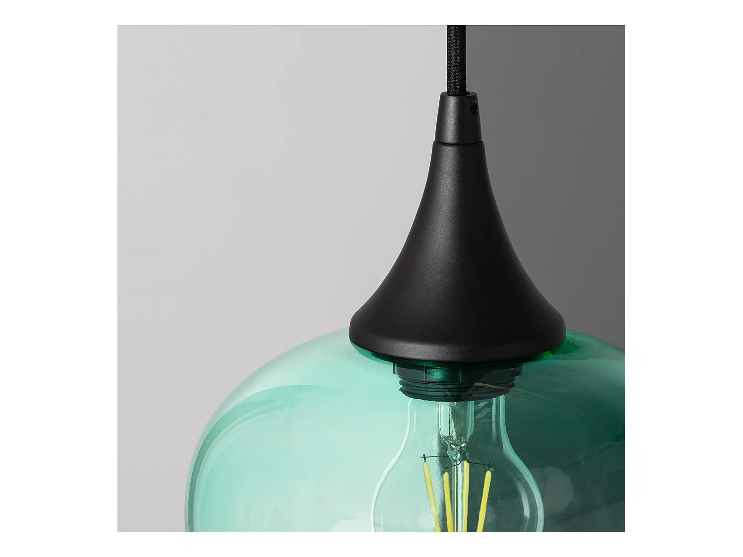 Lámpara Colgante Cristal Manzana Verde