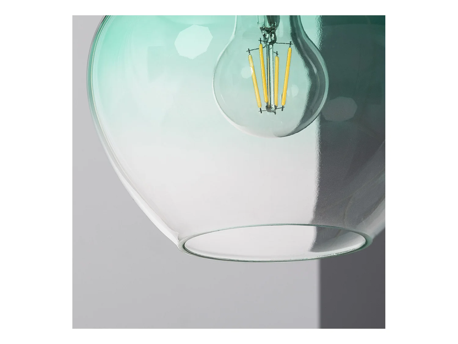 Lámpara Colgante Cristal Manzana Verde