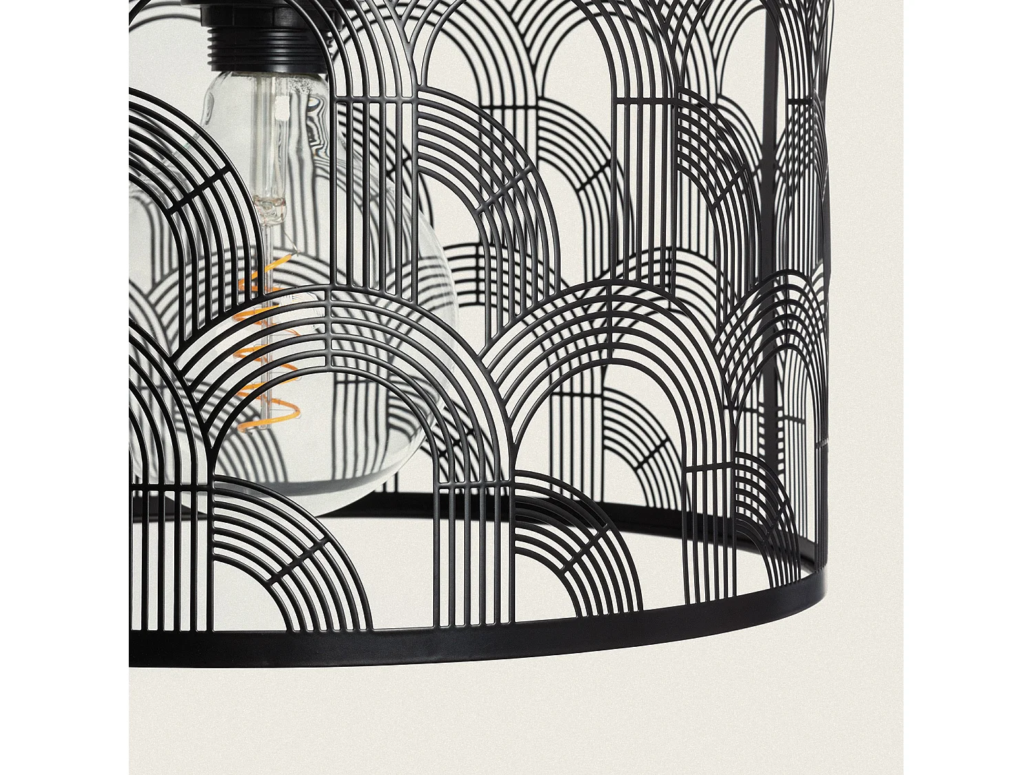 Suspension Métal Zaria Noir