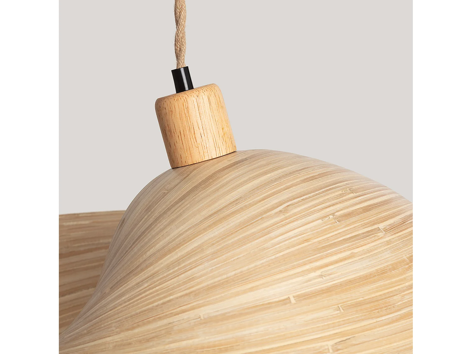 Lámpara Colgante Bambú Shuka Acacia Ø480 mm ILUZZIA