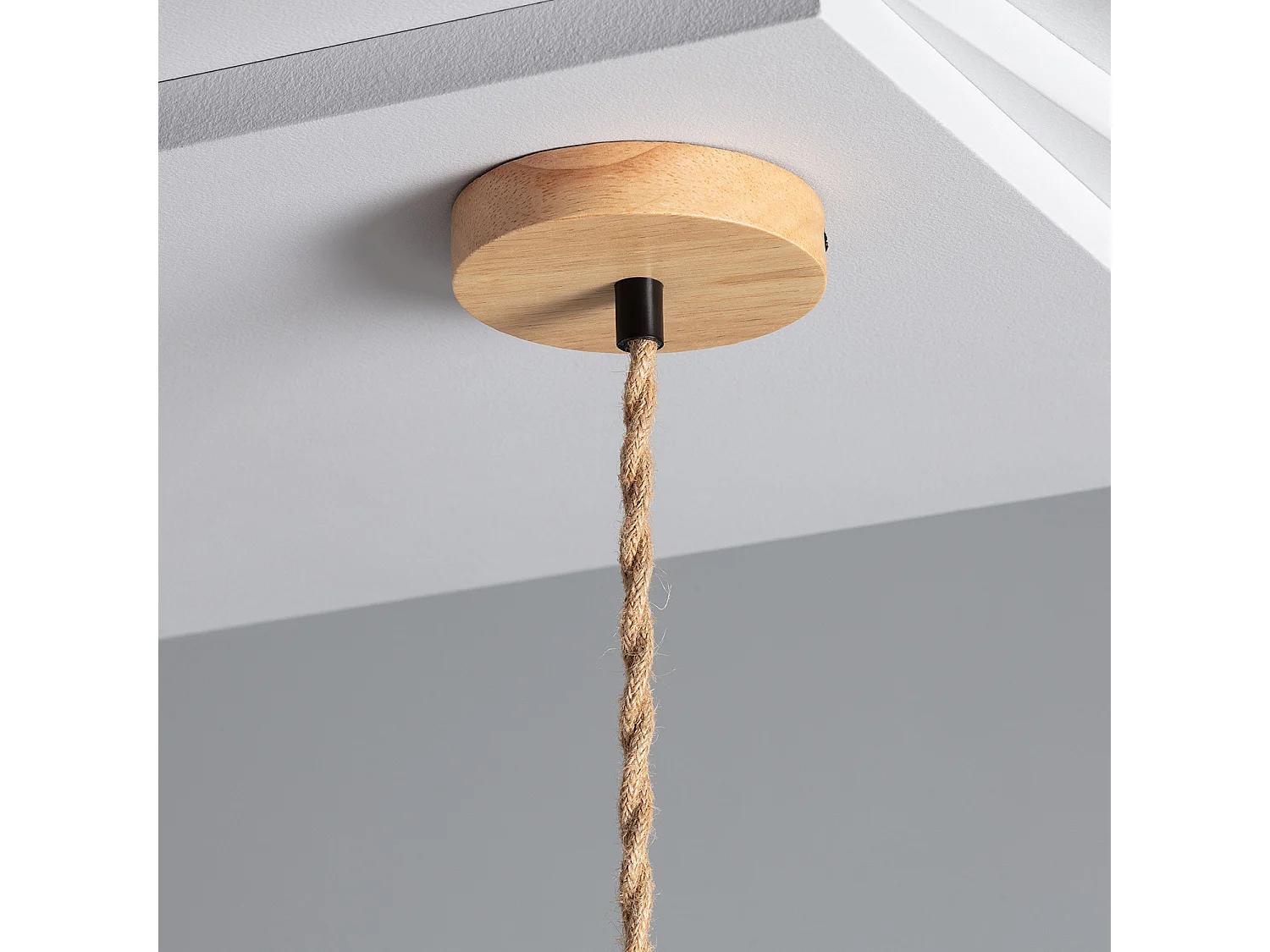 Lámpara Colgante Bambú Shuka Acacia Ø480 mm ILUZZIA