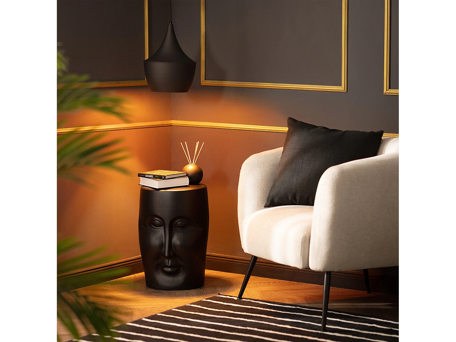 Suspension Métal Mercury Noir