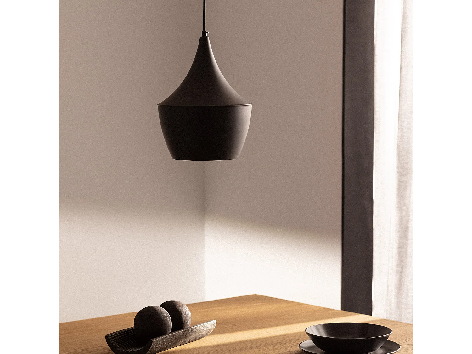 Suspension Métal Mercury Noir