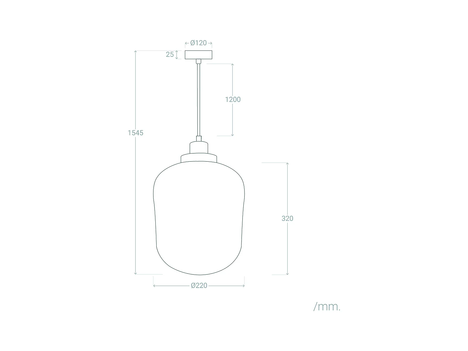 Lámpara Colgante Metal y Cristal Windsor Dorado