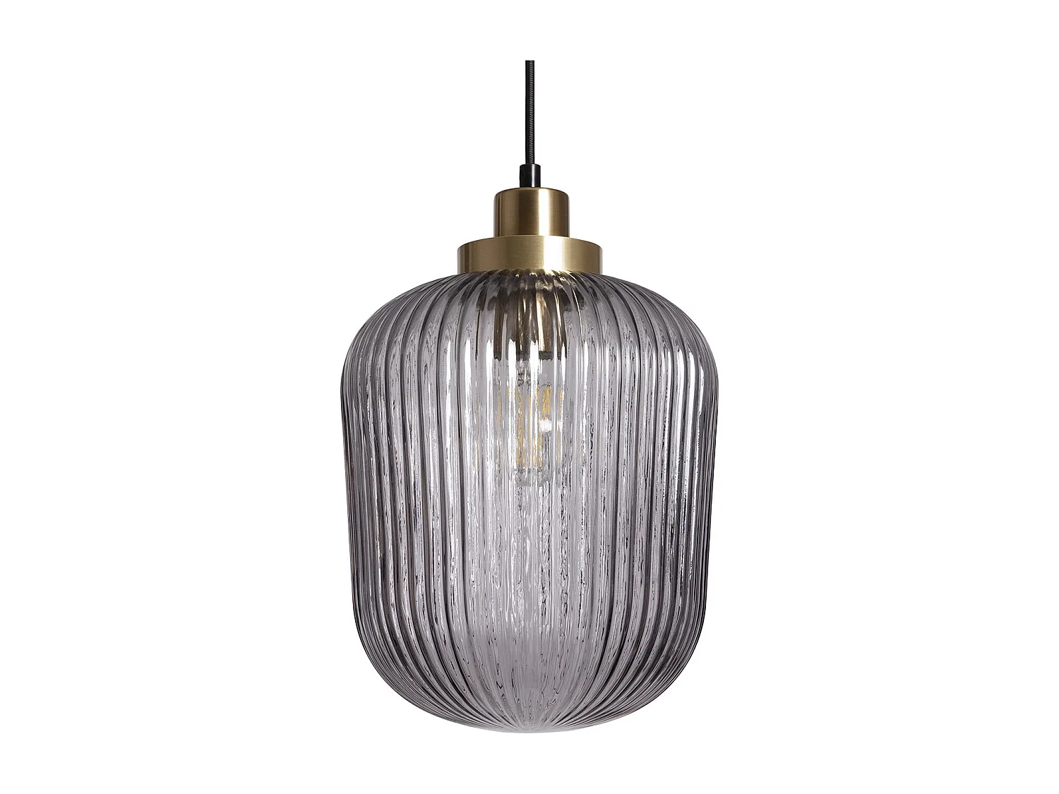 Lampada a Sospensione Metallo e Vetro Windsor Oro